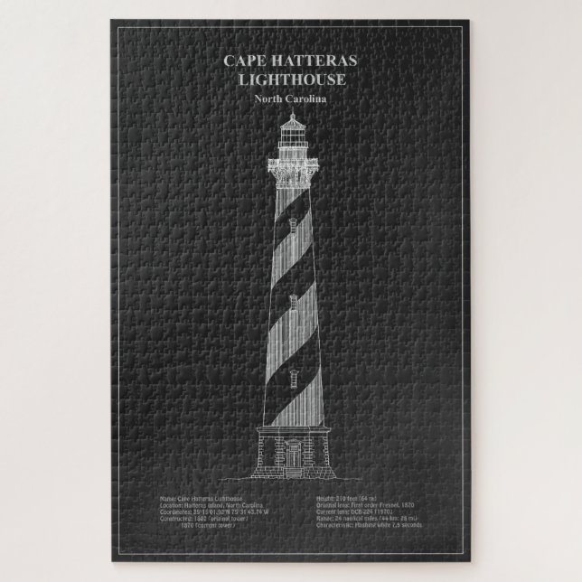 Quebra-cabeça Cape Hatteras Lighthouse - Carolina do Norte - PD (Vertical)