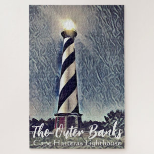 Quebra-cabeça Cape Hatteras Lighthouse Outer Banks OBX NC