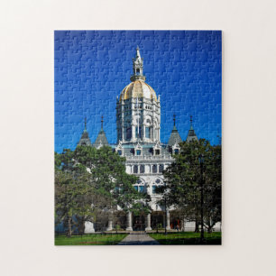 Quebra-cabeça Capitol Estadual de Hartford Connecticut. Quebra-c