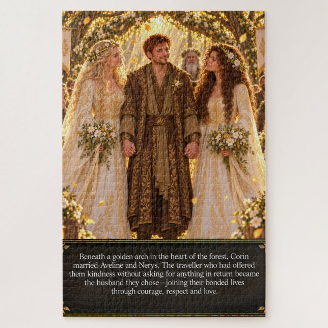 Quebra-cabeça Capítulo 7 dos Swordcallers: O Casamento na Flores (Vertical)
