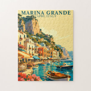 Quebra-cabeça Capri Itália Marina Grande Porto Souvenir