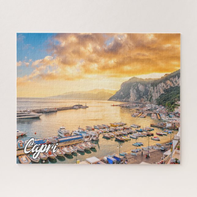 Quebra-cabeça Capri, Mar Tirreno, Itália (Horizontal)