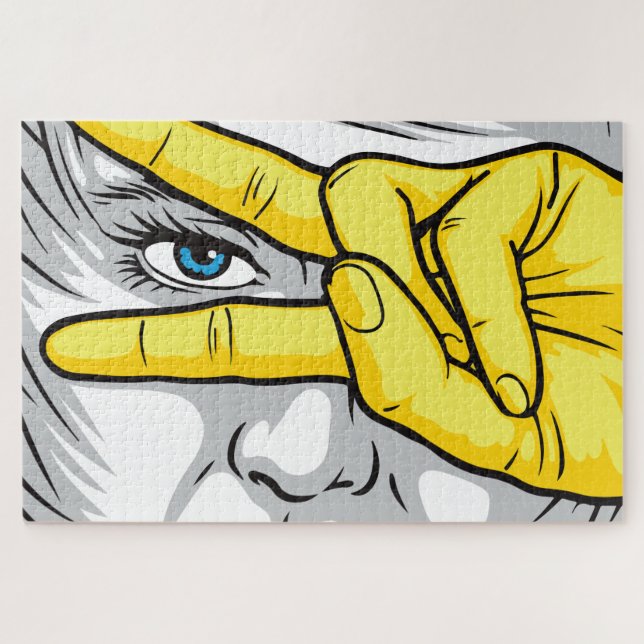 Quebra-cabeça Capturando a beleza através de rostos, mãos e olho (Horizontal)