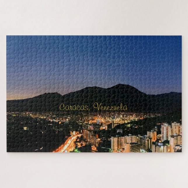 Quebra-cabeça Caracas de noche (Horizontal)