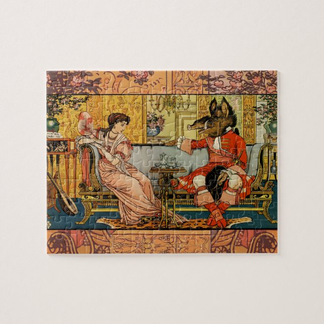 Quebra-cabeça Caracteres de Contorno de Fada Clássica da Besta (Horizontal)