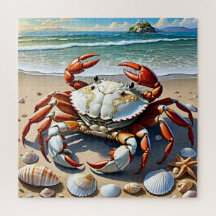 Caranguejo de praia vibrante