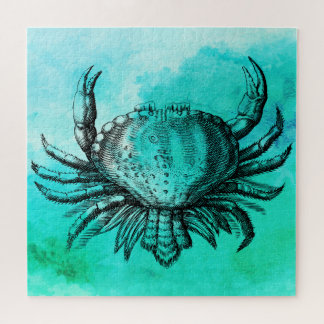 Quebra-cabeça Caranguejo Ilustrado (Animal Submarino) Quebra-cab
