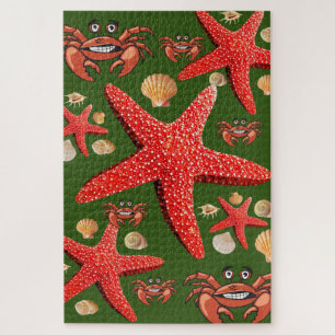 Quebra-cabeça Caranguejo Starfish Prateleiras