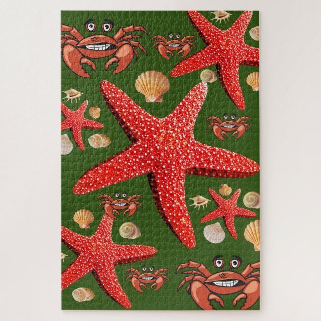 Quebra-cabeça Caranguejo Starfish Prateleiras (Vertical)