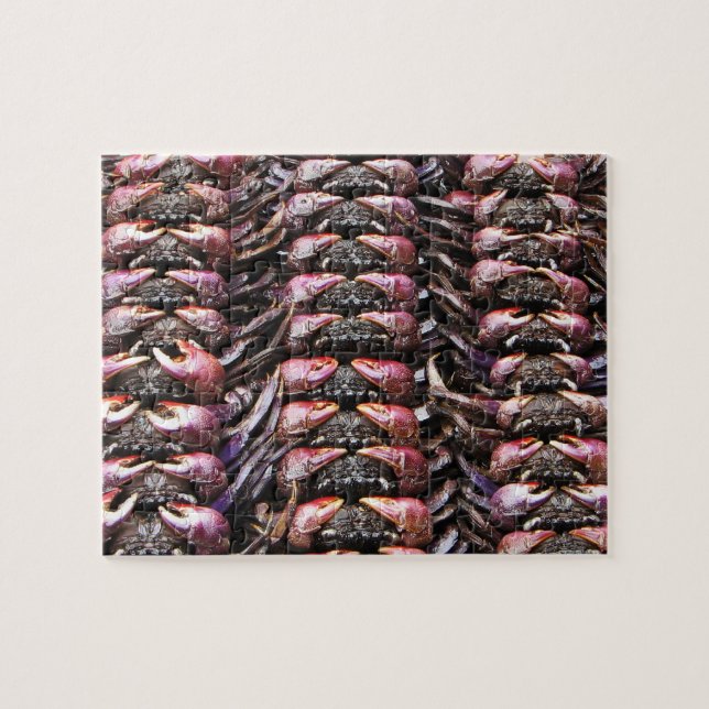 Quebra-cabeça Caranguejos Pretos [Po Na] ... Comida da Rua Taila (Horizontal)