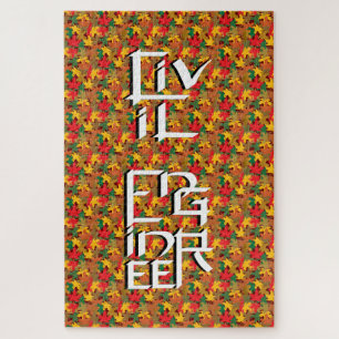 Quebra-cabeça Caráter de Engenheiro Civil