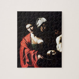 Quebra-cabeça Caravaggio - Salome - trabalhos de arte barrocos