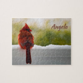 Quebra-cabeça Cardeal masculino 10x8 fácil