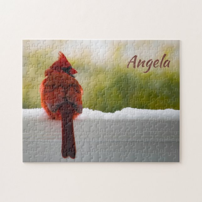 Quebra-cabeça Cardeal Masculino 14x11 desafiador (Horizontal)