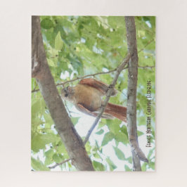 Quebra-cabeça Cardinal feminino, amante de pássaros