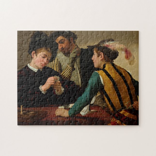 Quebra-cabeça Cardsharps, 1595 por Caravaggio (Horizontal)