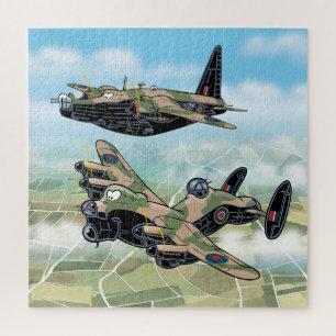 Quebra-cabeça Caricaturas de aviões bombardeiro WW2