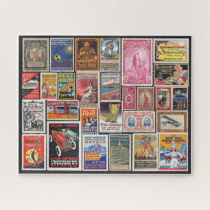 QUEBRA-CABEÇA CARIMBOS DE VINTAGEM! COLAGEM