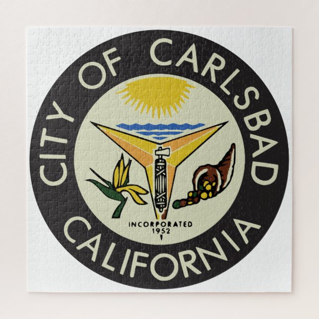 Quebra-cabeça Carlsbad (Califórnia) City Seal (Vertical)