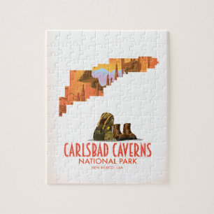 Quebra-cabeça Carlsbad caverns national park novo mapa do méxico