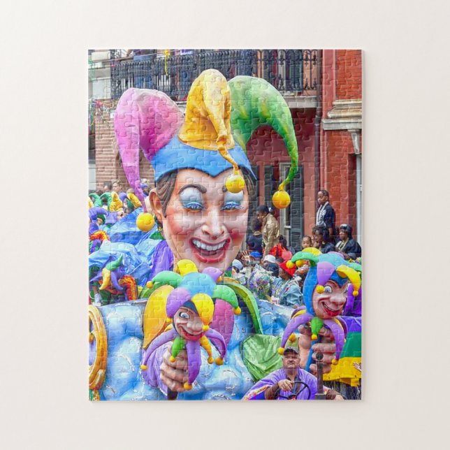 Quebra-cabeça Carnaval de Nova Orleans. (Vertical)