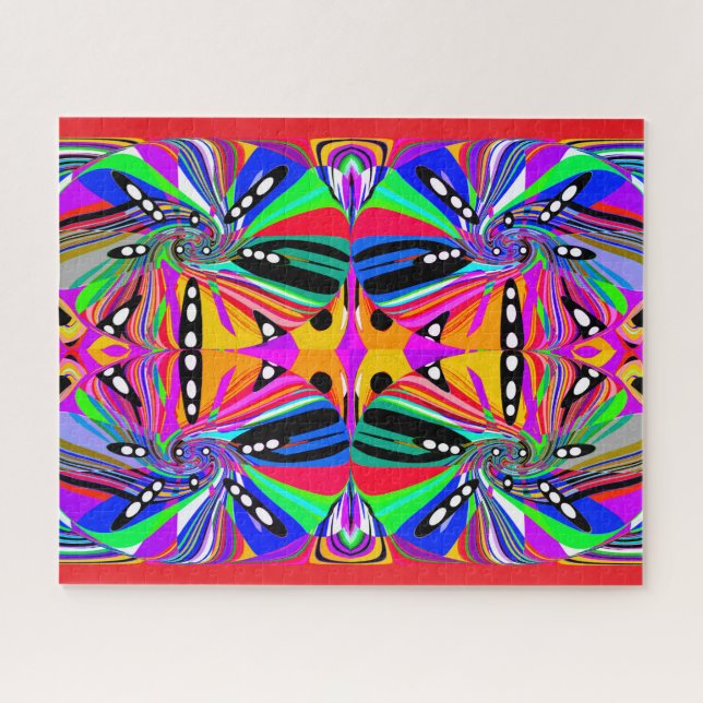 Quebra-cabeça Carnaval lindo de cores arte abstrata (Horizontal)