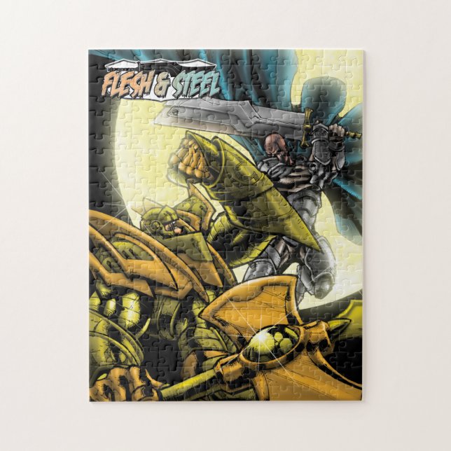 Quebra-cabeça Carne e design de aço V2 (Vertical)