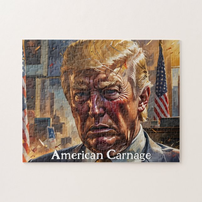 Quebra-cabeça Carnificina Americana de Donald Trump (Horizontal)
