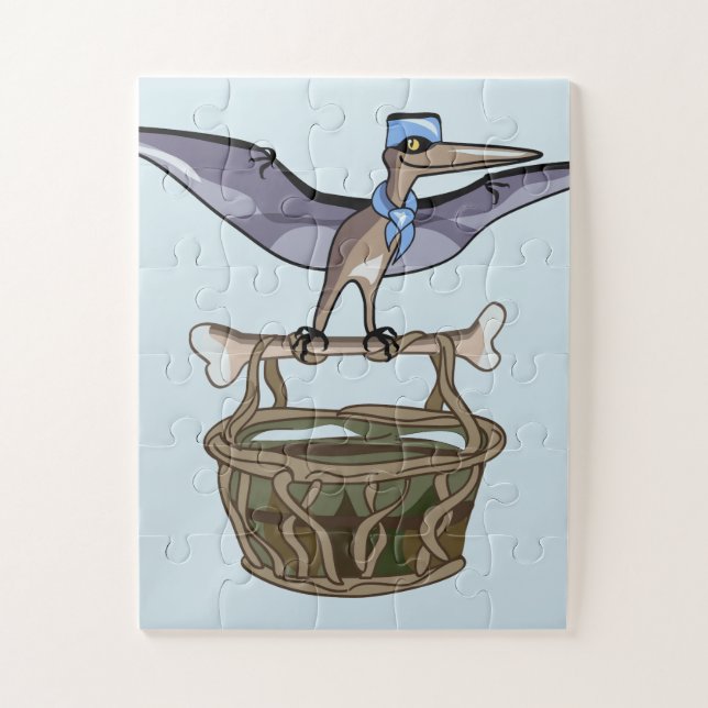 Quebra-cabeça Carregando Pteranodon A Cesta (Vertical)