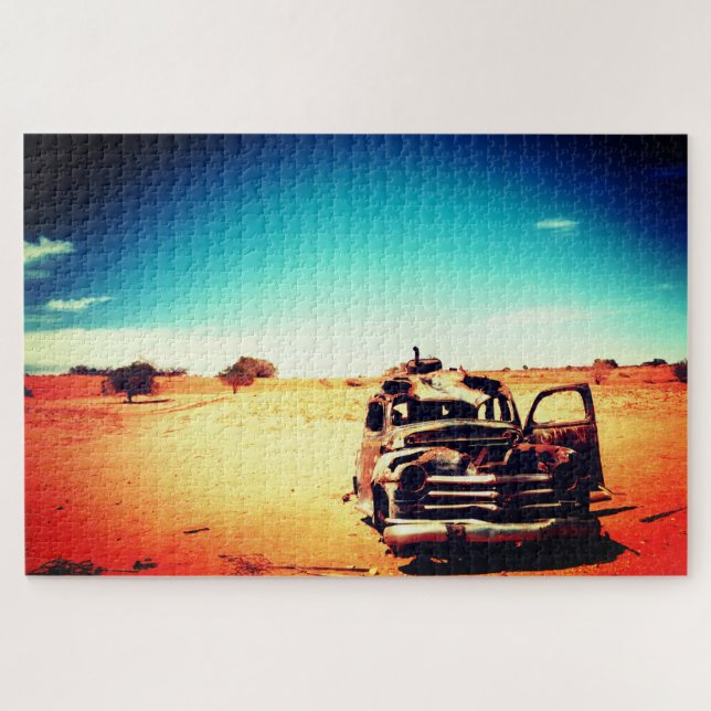 Quebra-cabeça Carro antigo abandonado (Horizontal)