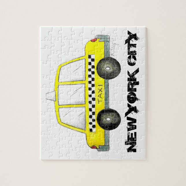 Quebra-cabeça Carro-Cabina Verificado Nova Iorque amarelo Taxi N (Vertical)