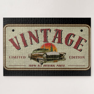 Quebra-cabeça Carro Clássico Vintage Edição Limitada Peças Origi