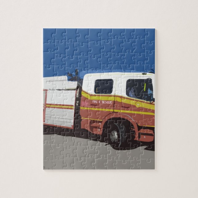 Quebra-cabeça Carro de bombeiros (Vertical)