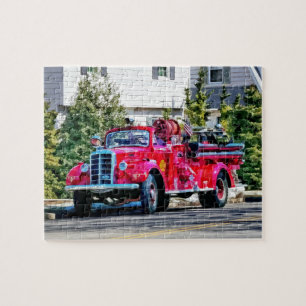 Quebra-cabeça Carro de bombeiros antiquado