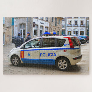 Quebra-cabeça Carro de polícia, Santiago de Compostela, Espanha