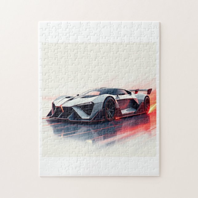 Quebra-cabeça Carro desportivo futurístico - Design inteligente  (Vertical)