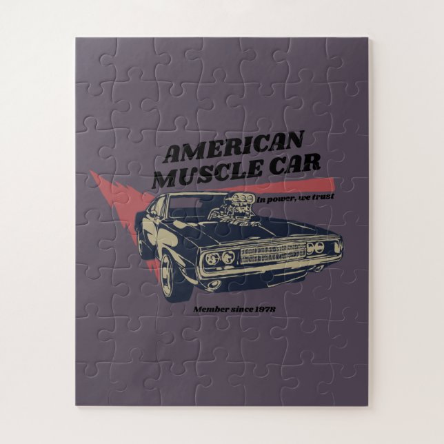 Quebra-cabeça Carro Musical Americano (Vertical)