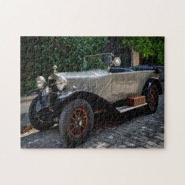 Quebra-cabeça carro prateado clássico