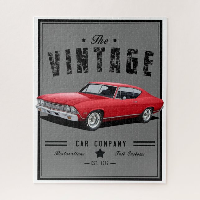 Quebra-cabeça Carro vintage Chevelle (Vertical)