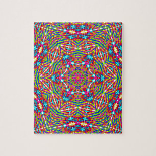 Quebra-cabeça Carrossel Colorido Mandala