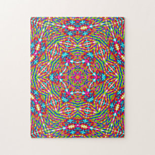 Quebra-cabeça Carrossel Colorido Mandala