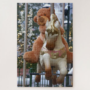 Quebra-cabeça Carrossel com Urso de Teddy
