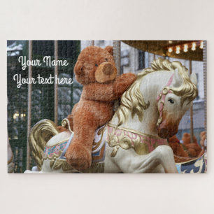 Quebra-cabeça Carrossel com Urso de Teddy