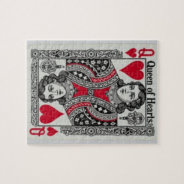 QUEBRA-CABEÇA CARTA DA RAINHA DE COPAS (Horizontal)