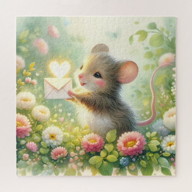 Quebra-cabeça Carta de Amor do Rato da Cabana Prado (Horizontal)