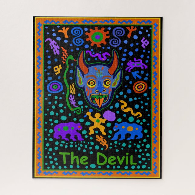 QUEBRA-CABEÇA CARTA DE TAROT - O DIABO (Vertical)