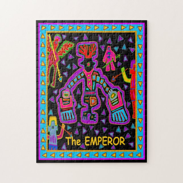 QUEBRA-CABEÇA CARTA DE TAROT - O IMPERADOR (Vertical)