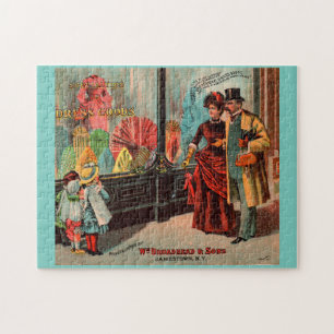 Quebra-cabeça cartão comercial William Broadhead & Sons