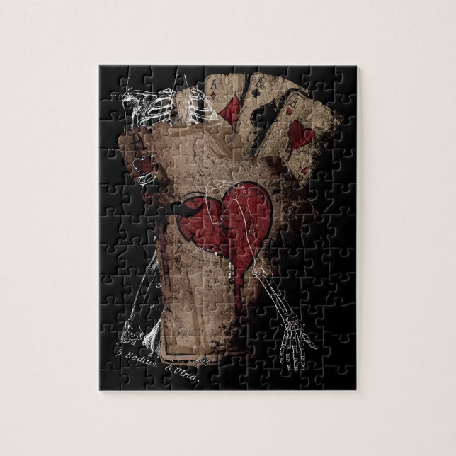 Quebra-cabeça Cartão da morte do jogador (Vertical)