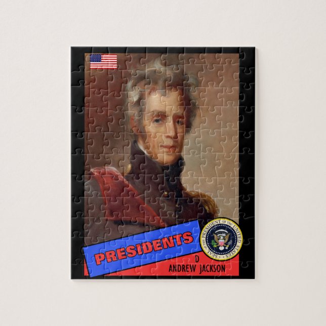 Quebra-cabeça Cartão de beisebol de Andrew Jackson (Vertical)